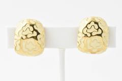 Roberto Coin Enamel and Gold Flower Clip Earrings