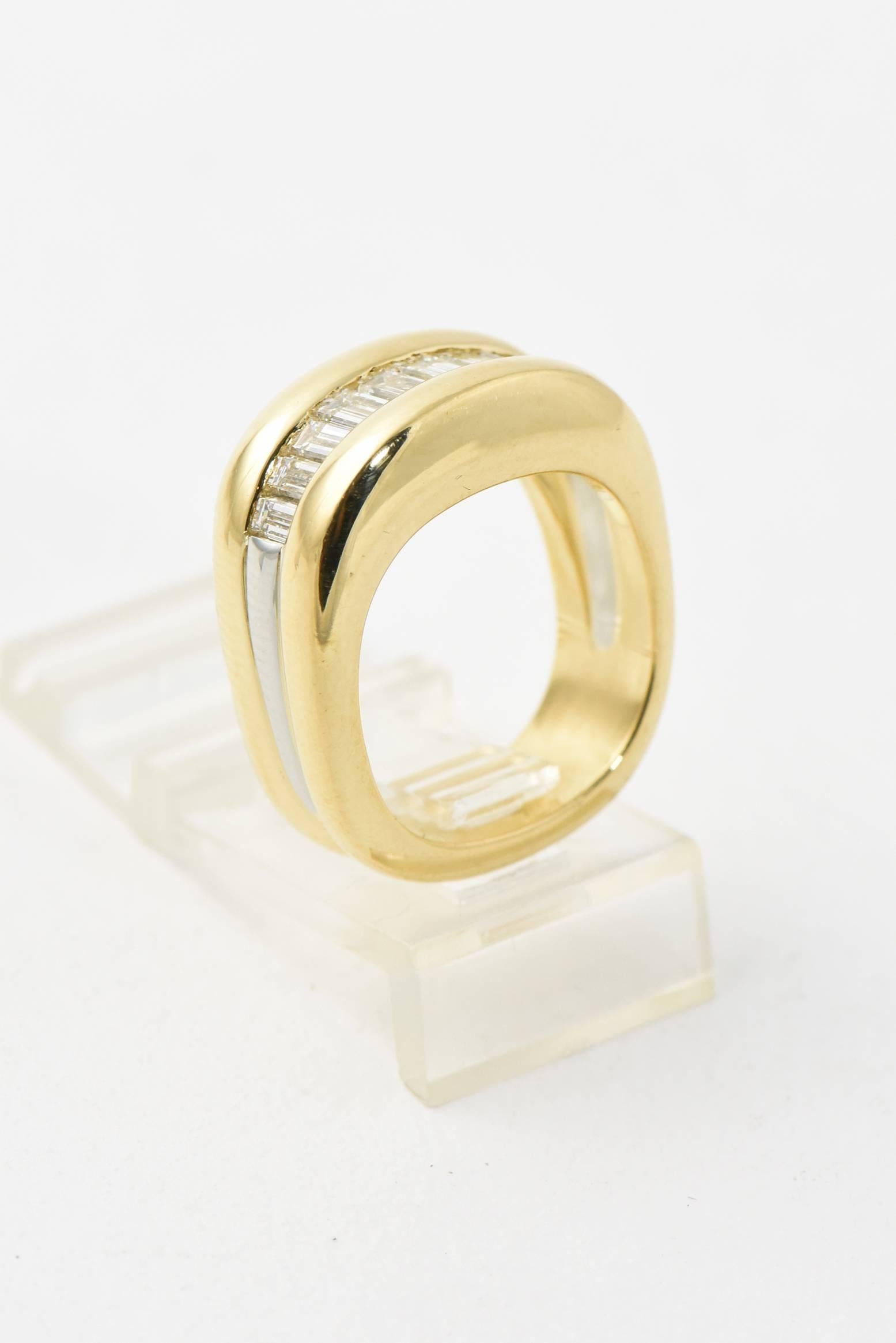 Jean-Francois Albert Diamant-Goldbandring (Baguetteschliff)