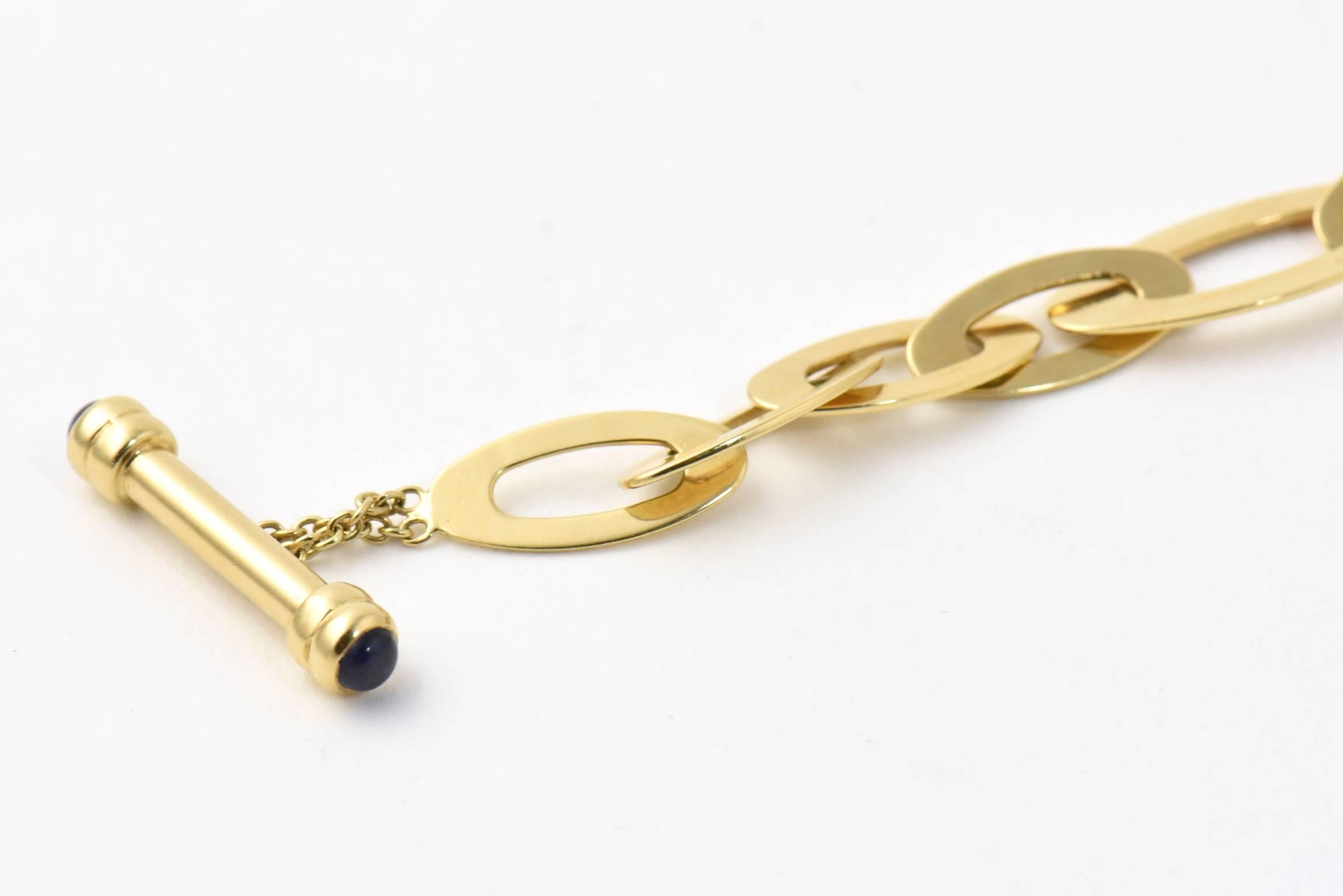 roberto coin gold link necklace