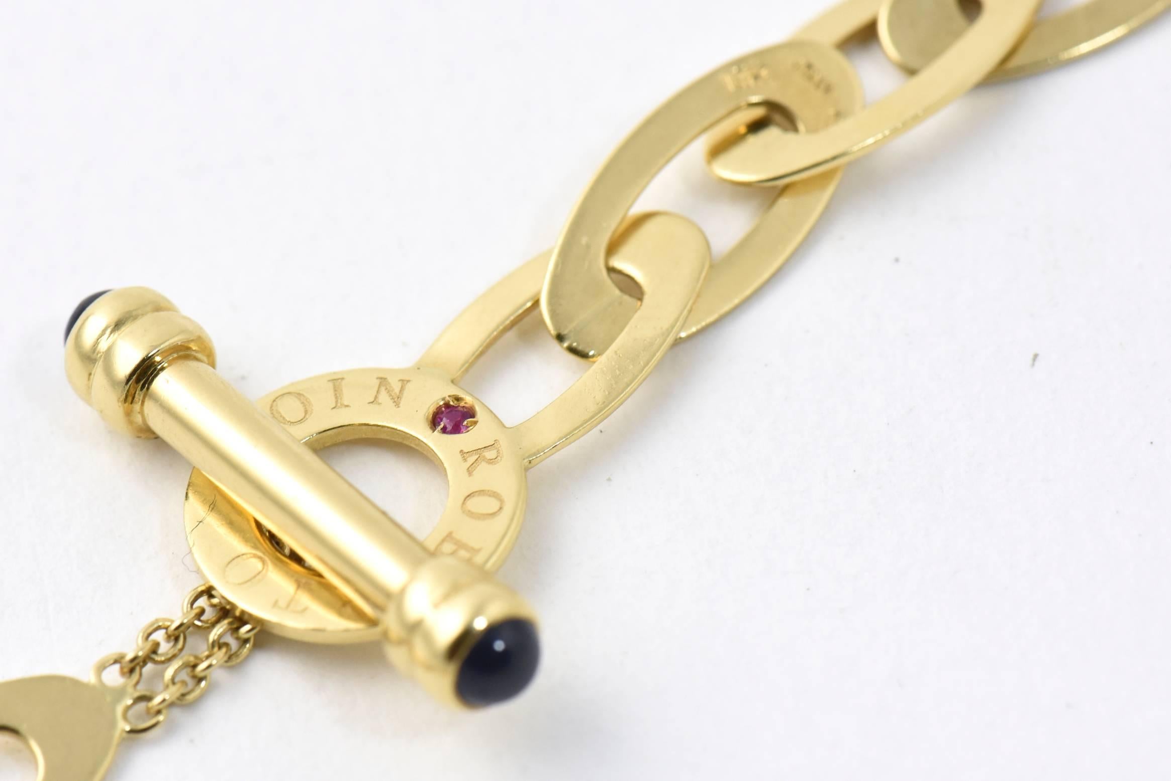 Women's Roberto Coin Shine and Chic Collection Gold Link Necklace