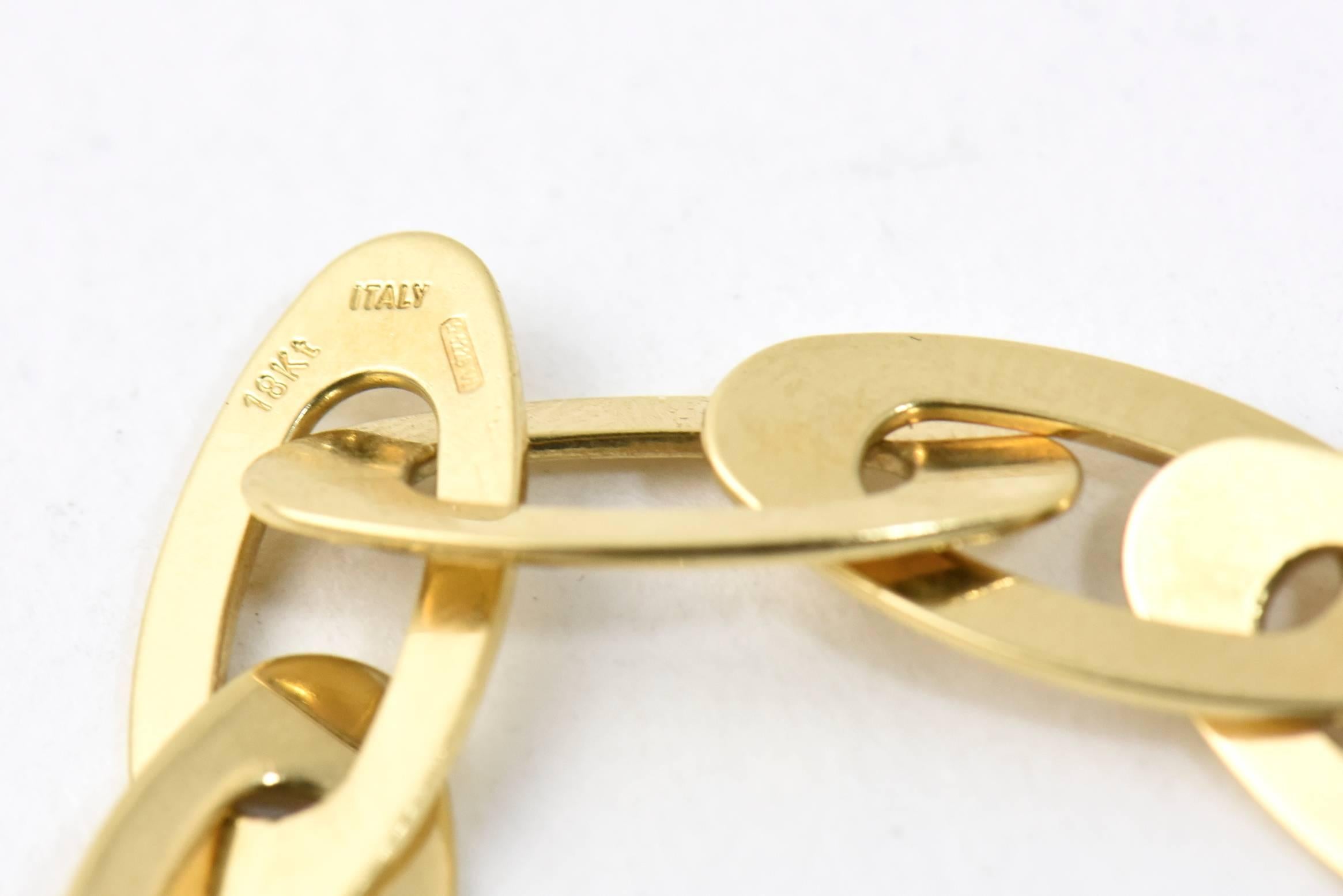 Roberto Coin Shine and Chic Collection Gold Link Necklace 1