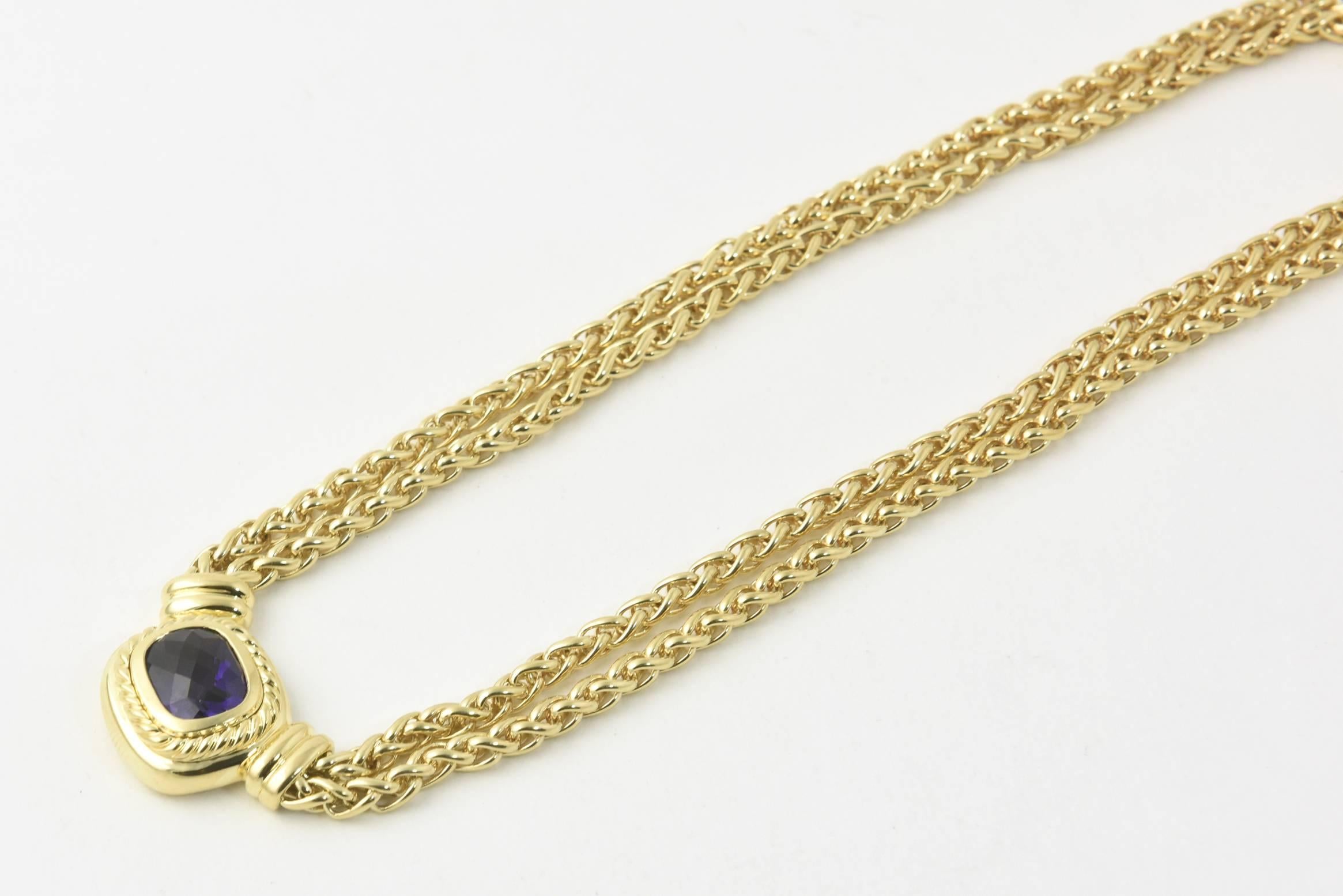 david yurman gold necklace