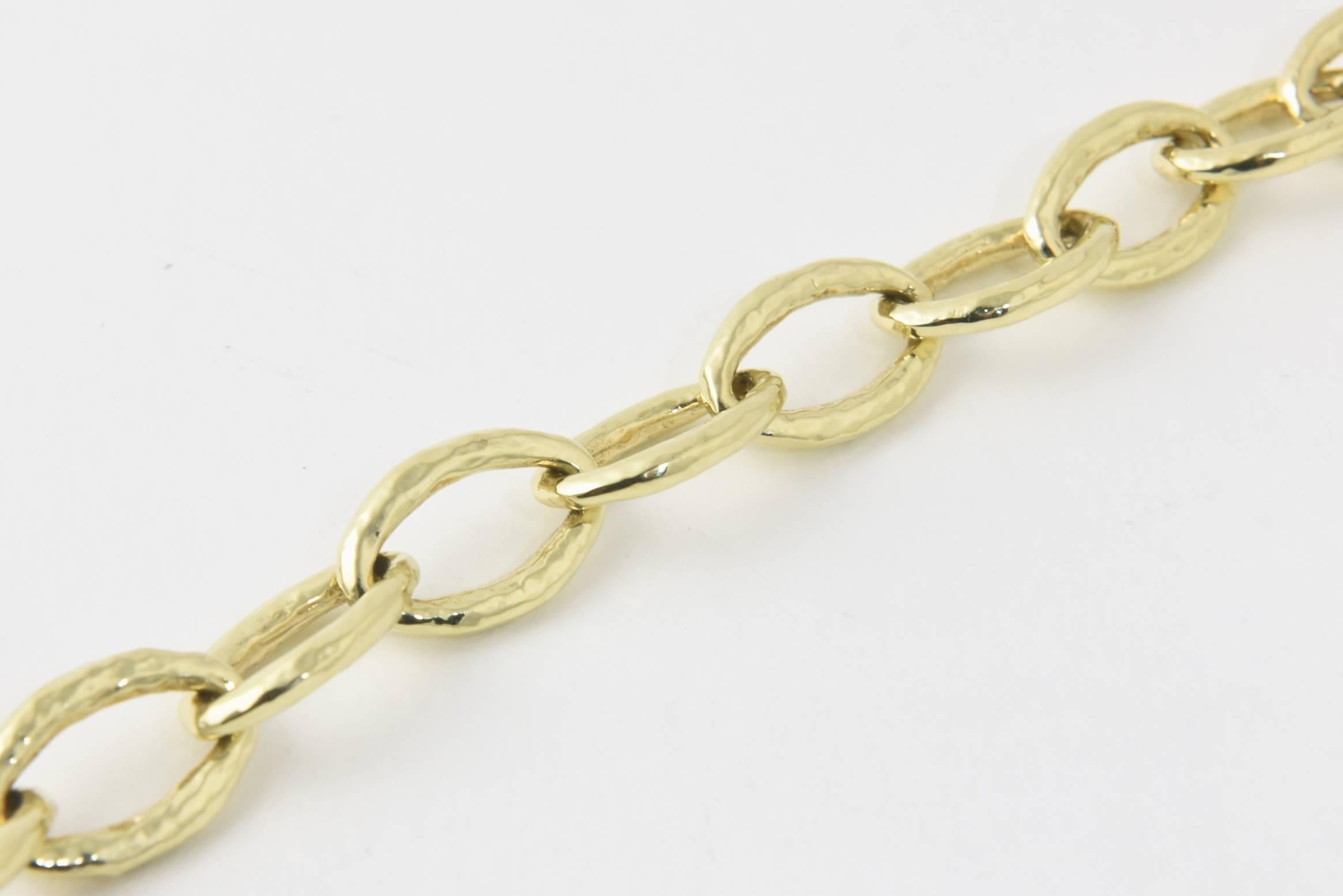 Ippolita Bastille Glamzon Gold Mini Chain Necklace In Excellent Condition In Miami Beach, FL