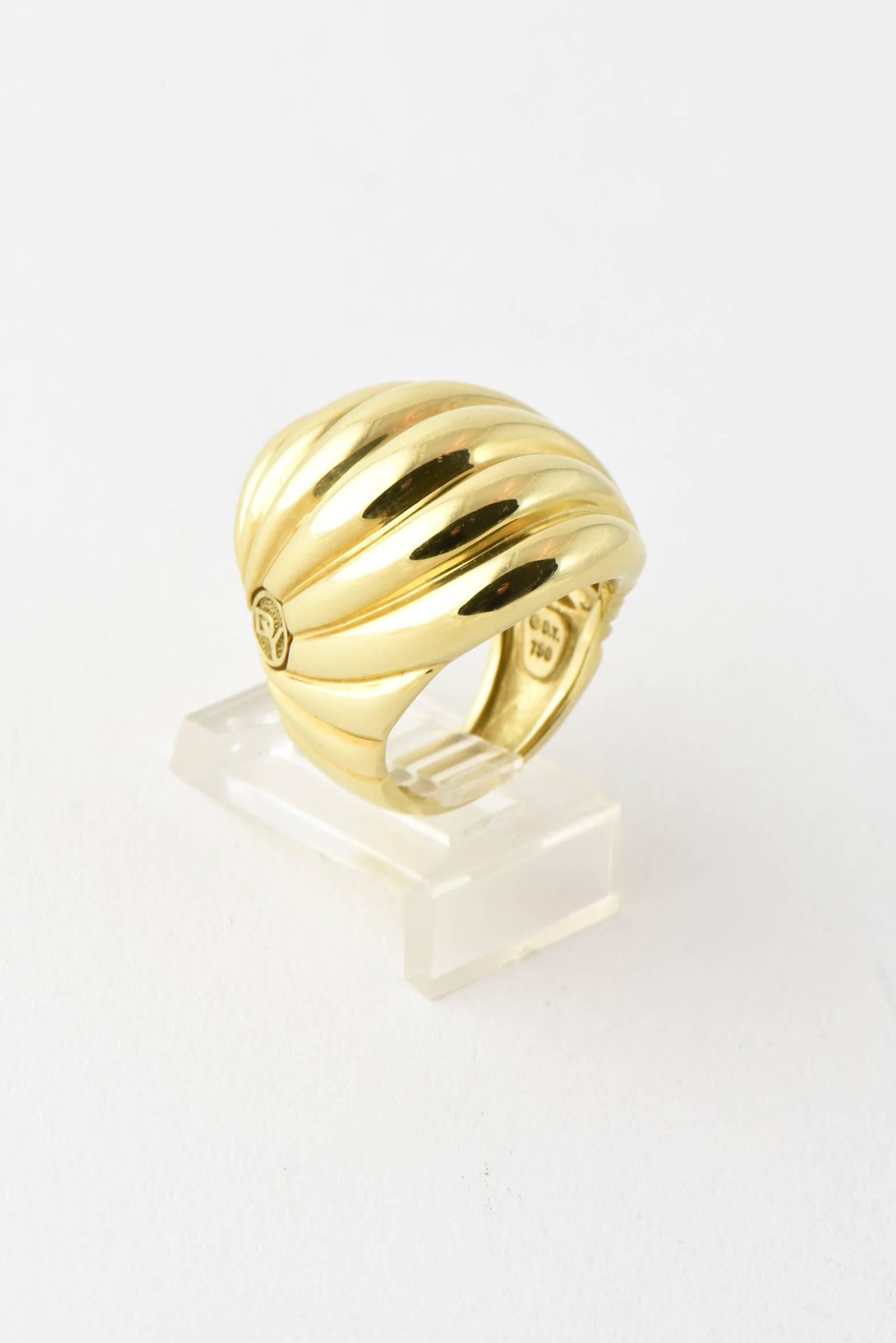 david yurman gold dome ring