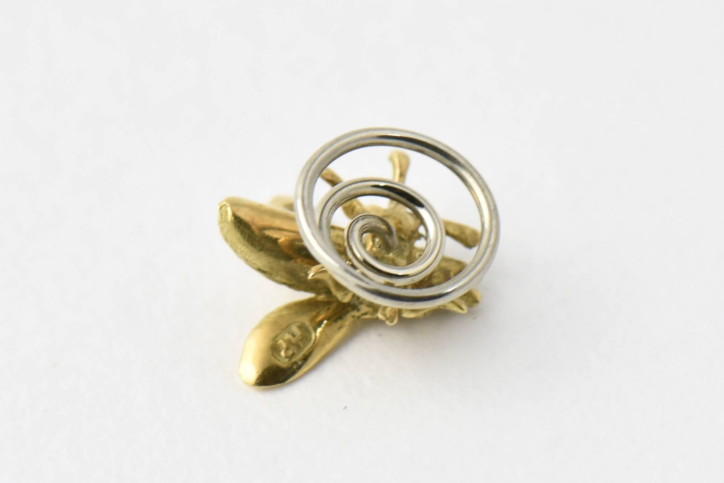Women's or Men's Gold Bee Hat Lapel or Hair Pin Brooch