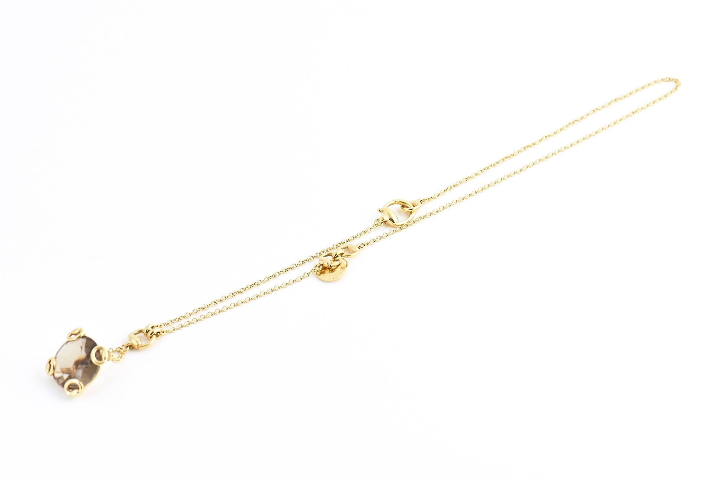 gucci horsebit necklace gold