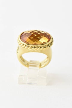 Yurman Citrine Signature Gold Ring
