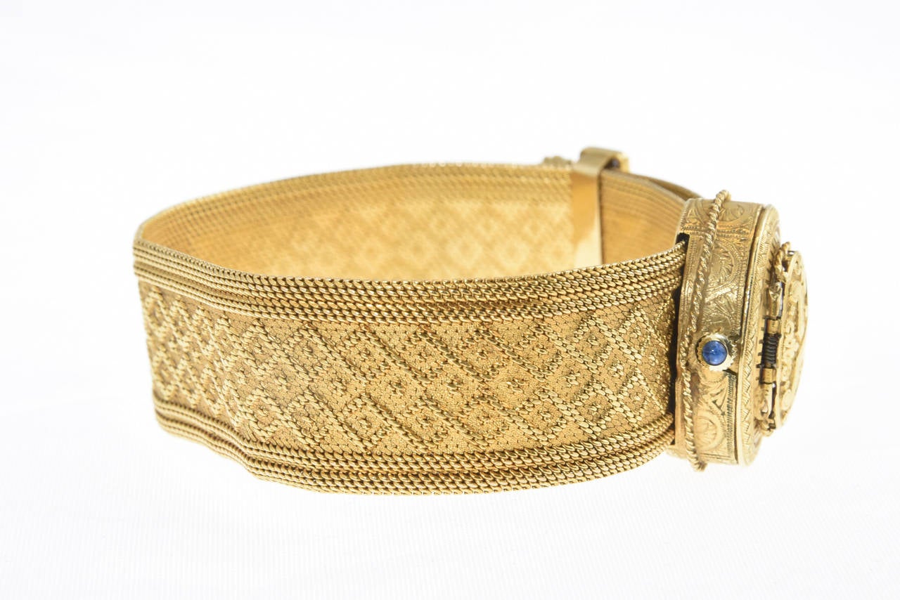 Women's Hamilton Yellow Gold Diamond Buckle Bracelet Wristwatch