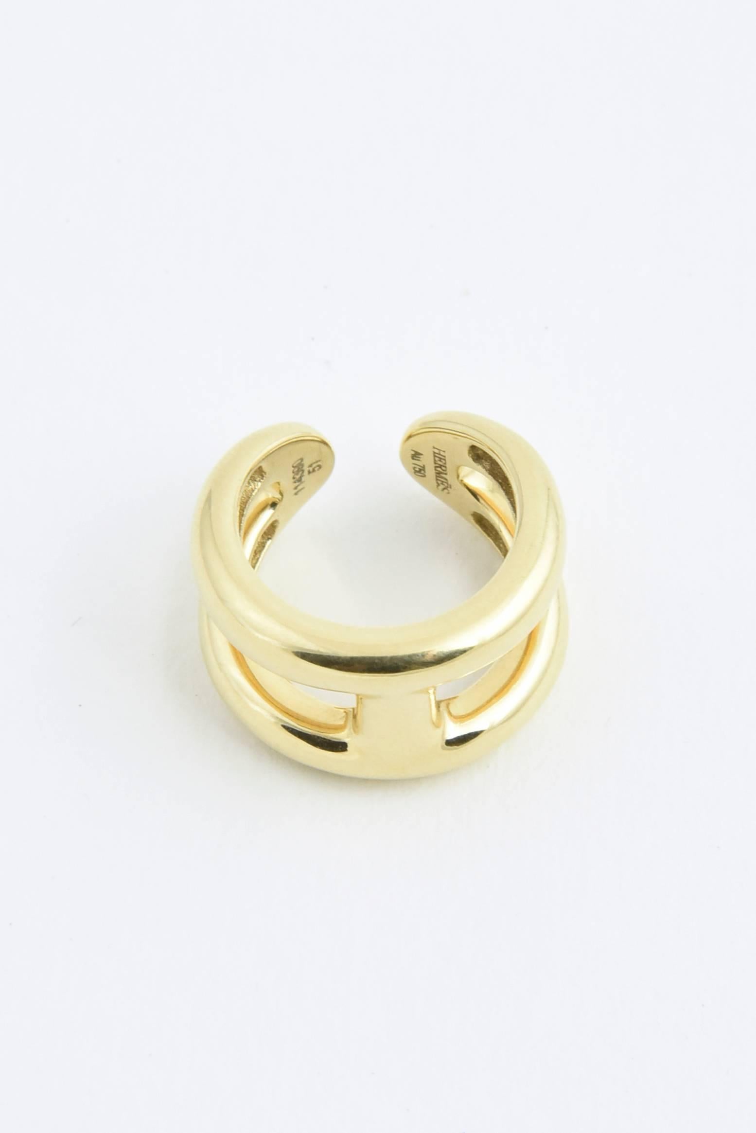 Hermès Osmose Gold Ring 1