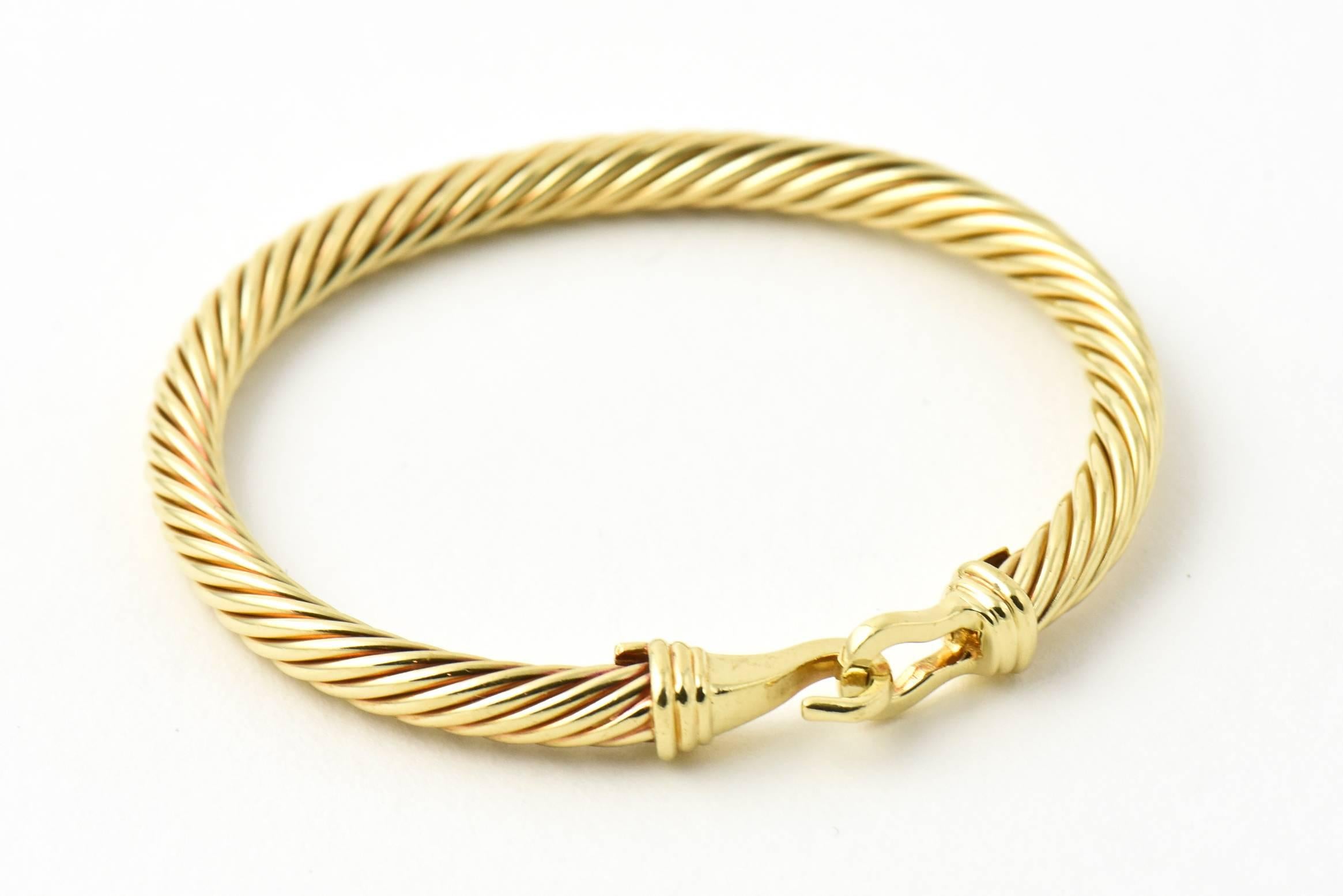 david yurman gold buckle bracelet
