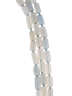 Marlene Stowe Chalcedon-Diamant-Perlen-Halskette aus Gold von Marlene