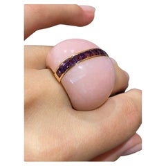 Opale rose  Bague en or pour elle