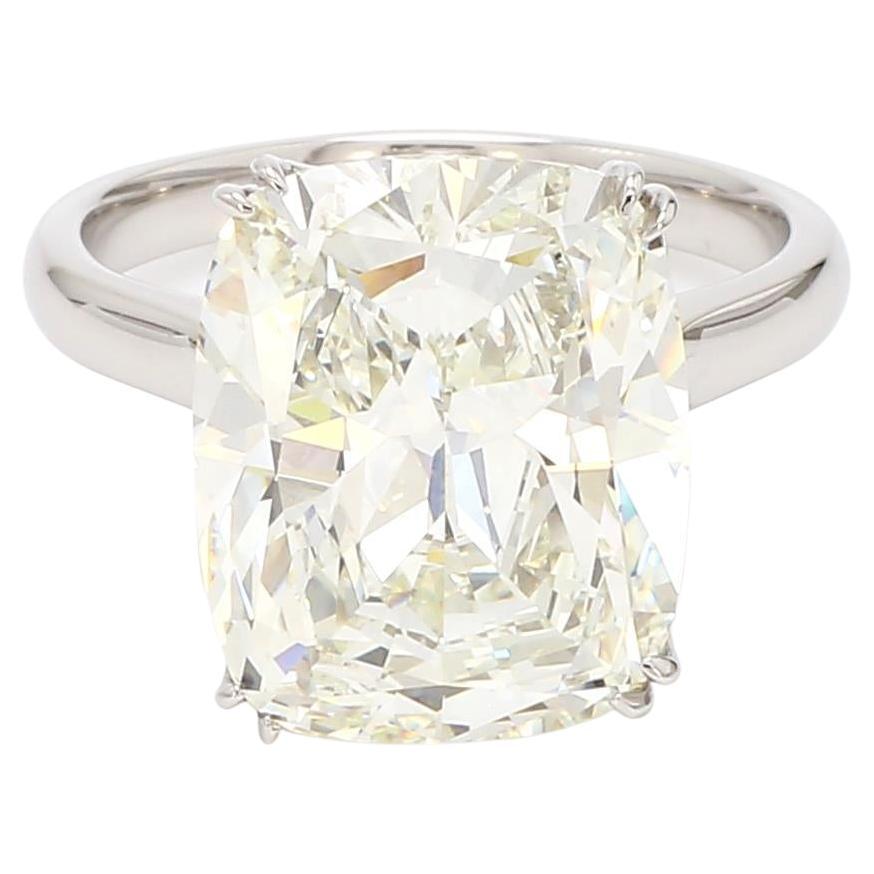 Jack Reiss 9.58 Carat Antique Cut Cushion Diamond K VS1 GIA