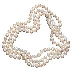 Museum-Worthy Akoya Pearl Convertible Necklace, 64", An Unparalleled Treasure