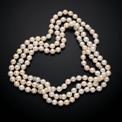 Museum-Worthy Akoya Pearl Convertible Necklace, 64", An Unparalleled Treasure