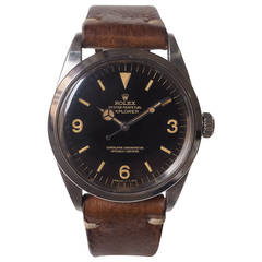 Rolex Stainless Steel Explorer Chronometer Automatic Wristwatch Ref 1016