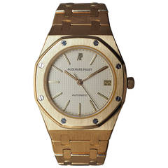 Audemars Piguet Yellow Gold Royal Oak Automatic Wristwatch Ref 4100BA