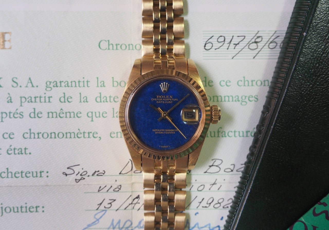 rolex blue lapis dial