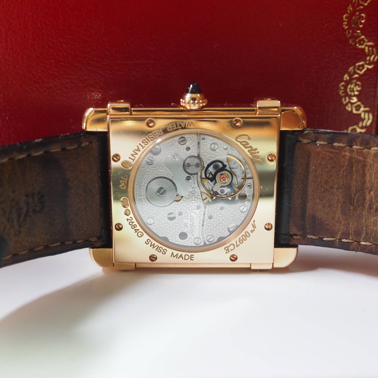 Cartier Rose Gold Chinoise Wristwatch Ref W1542451 In Excellent Condition For Sale In Bologna, IT