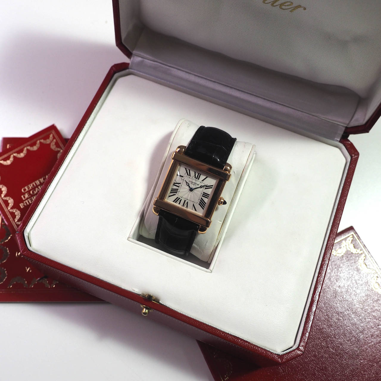 Cartier Rose Gold Chinoise Wristwatch Ref W1542451 For Sale 2