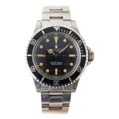 Montre-bracelet automatique Rolex Submariner en acier inoxydable, réf. 5513