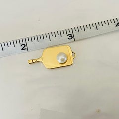 Pickleball Paddle Akoya Pearl Pendant Charm ONLY 14K Yellow Gold, Pickle Ball