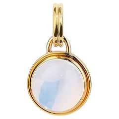 Syna Yellow Gold Moon Quartz Pendant