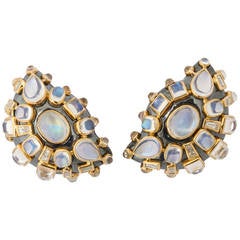 Marilyn Cooperman Moonstone Earclips