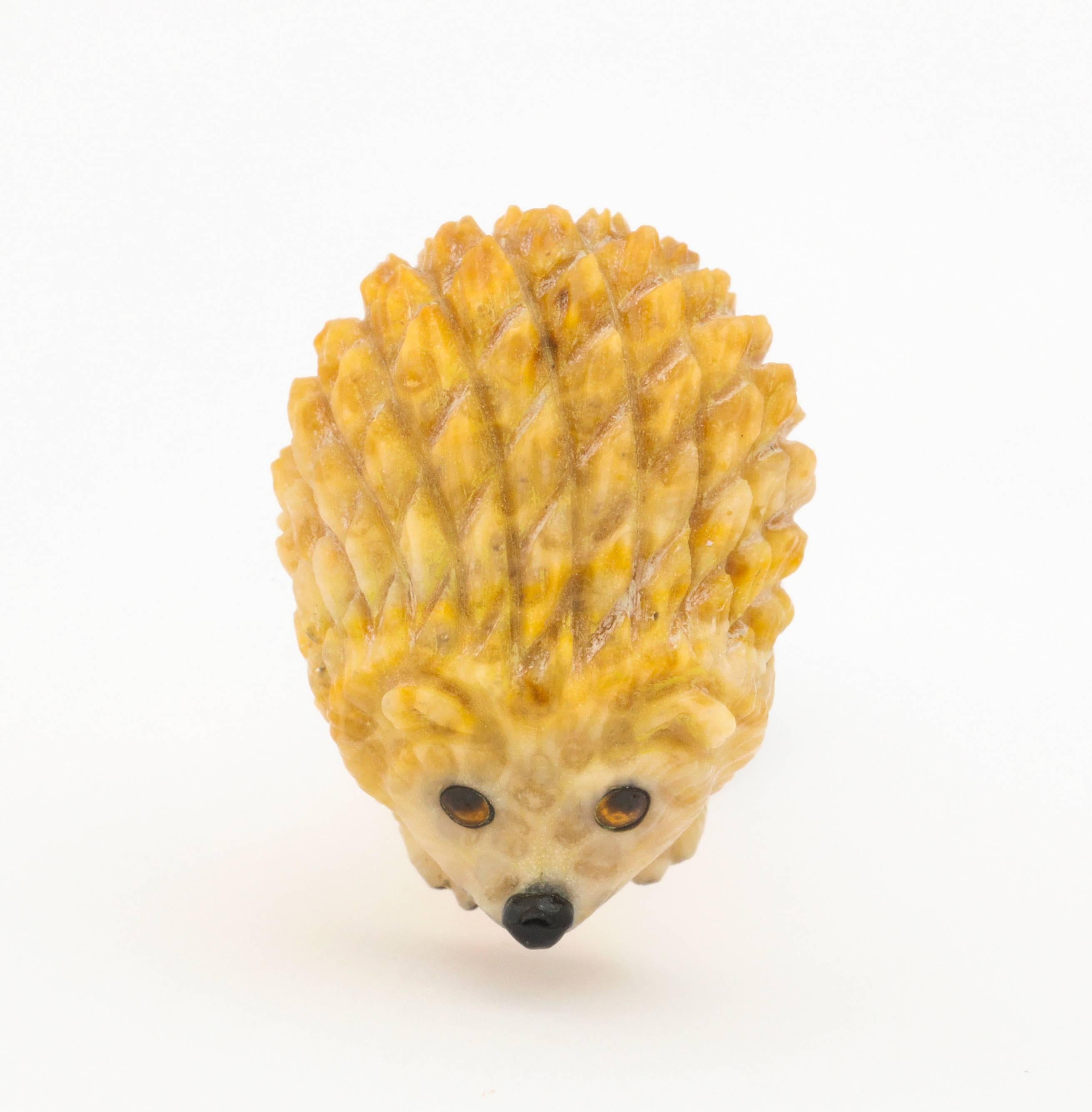 Michael Kanners Hedgehog Cufflinks In New Condition In Bal Harbour, FL