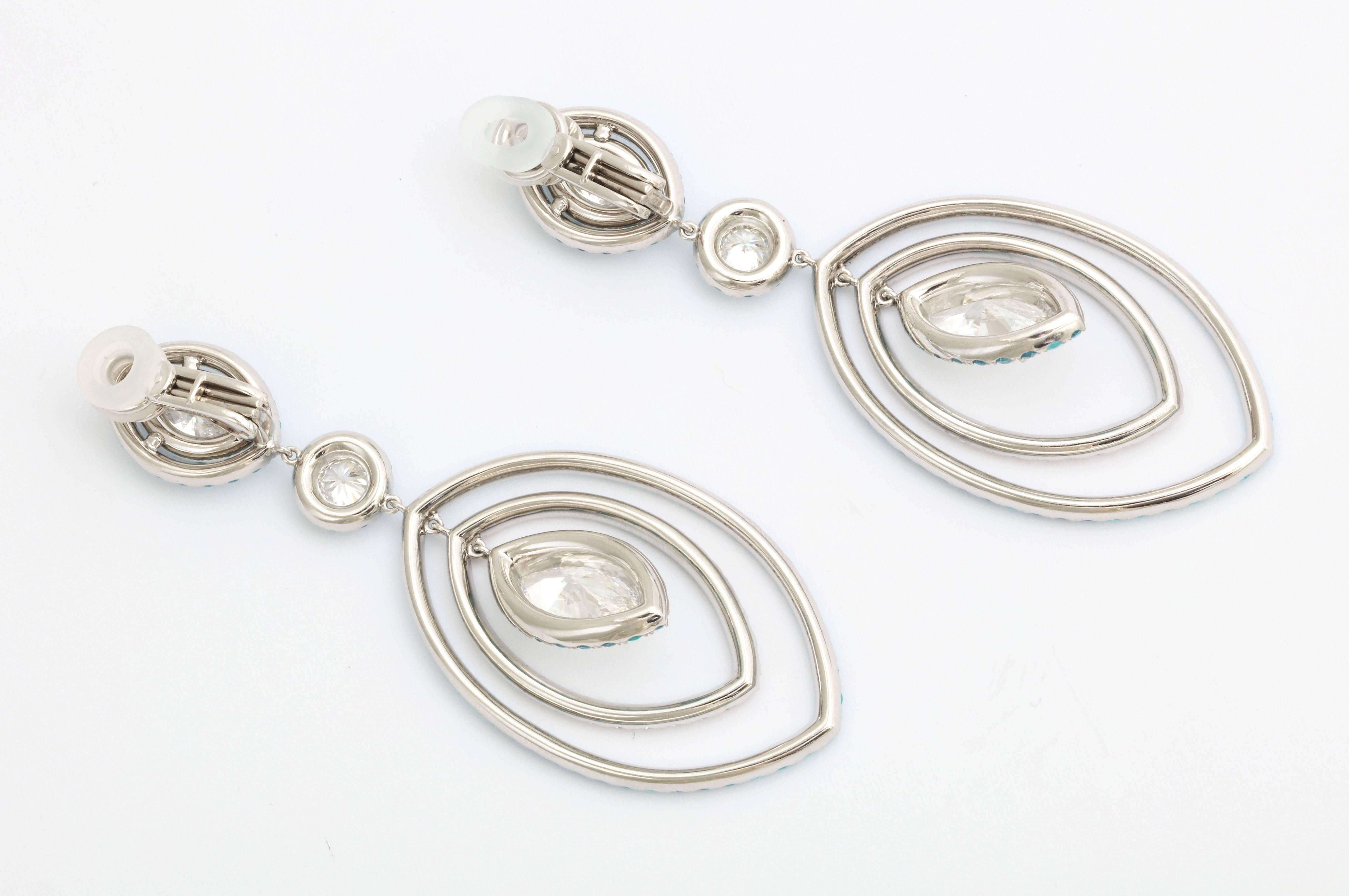 paraiba tourmaline earrings