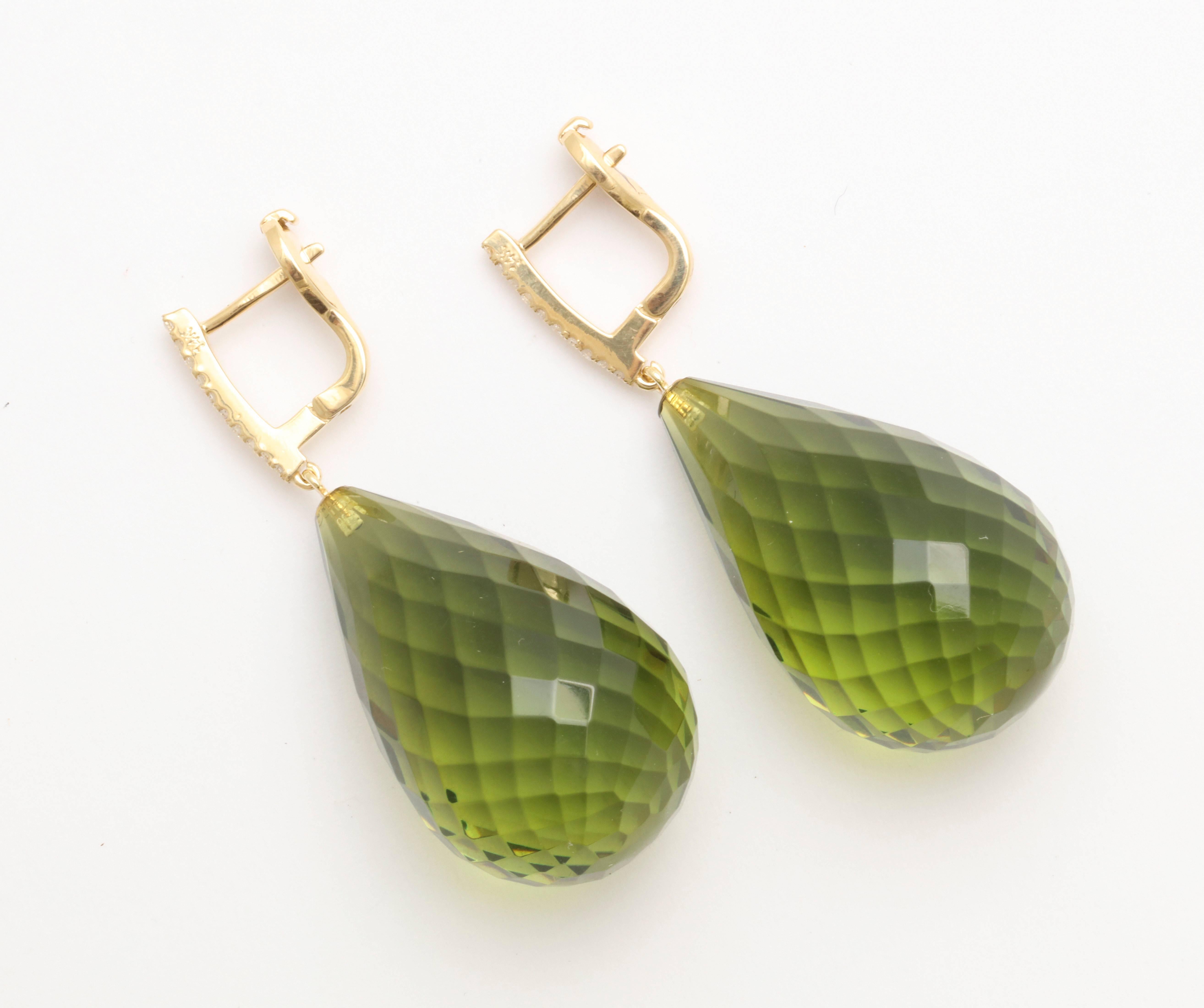 This very shade of green was voted Pantone's color of the year for 2017, and it has never gone out of style.  Thanks in part to the popularity of emeralds, large green earrings are always a favorite and satisfying the demand is never easy.  These