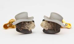 Michael Kanners the Dog in the Fedora Cufflinks