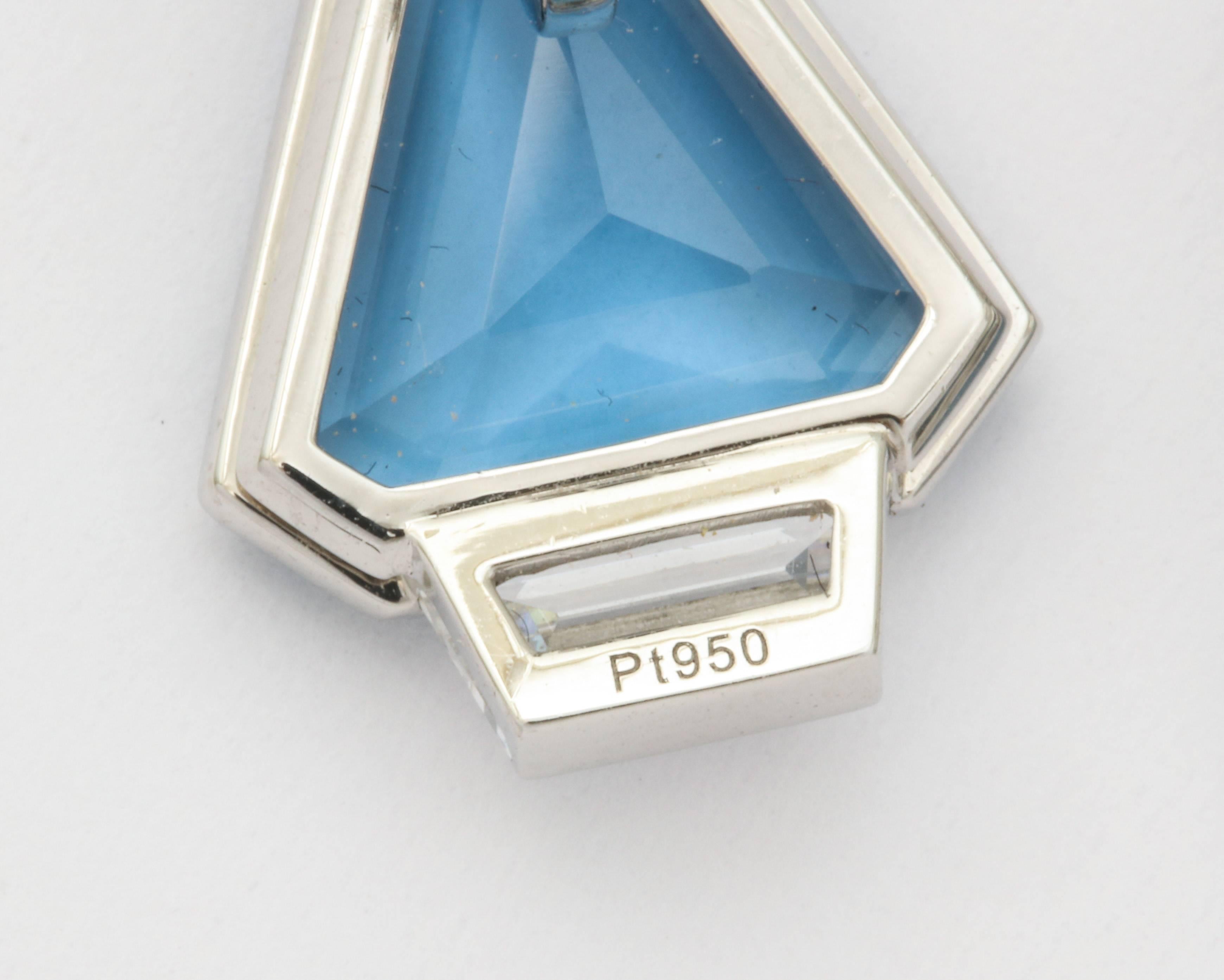 Gem Quality Aquamarine and Diamond Earrings 5