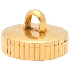 Rare Cartier Paris Vintage Gold Pillbox