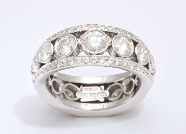 Women's Tanagro Platinum and Diamond Ring