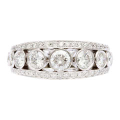 Tanagro Platinum and Diamond Ring 2