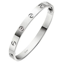 Cartier Love Armband aus 18 Karat Weißgold, Größe 17
