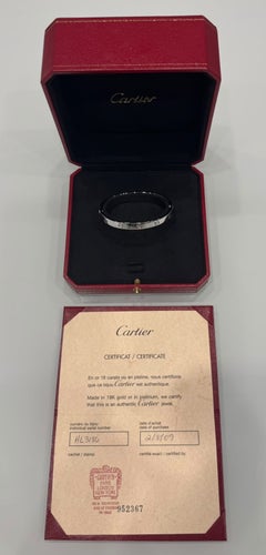 Cartier Love Armband aus 18 Karat Weißgold, Größe 17