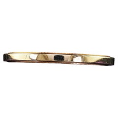 Antique Art Deco 14K Yellow Gold Milgrain Wedding Band Ring - Size 7 1/2