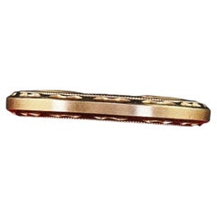 Antique Art Deco 14K Yellow Gold Engraved Wedding Band Ring - Size 5