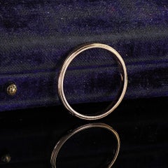 Antique Art Deco 14K Yellow Gold Classic Thin Wedding Band - Size 6 1/4