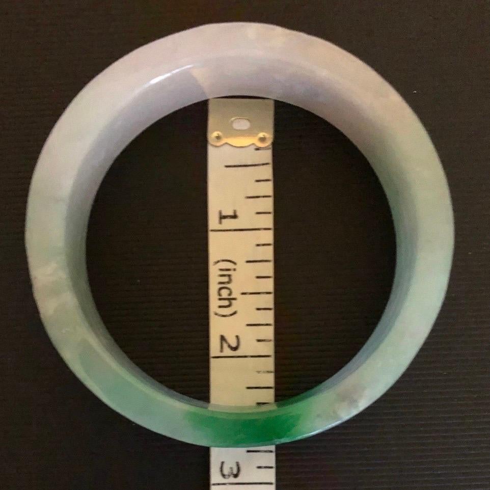 Bracciale di giada intagliata bianca e verde con mela in vendita 6