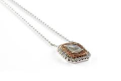 Slice Diamond Gold Pendant