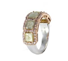 Slice Diamond Gold Ring