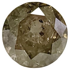 MUESTRA EN VENTA Diamante Redondo Verde Oscuro Fancy de 2,25 Quilates