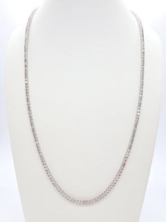 EARLY CHRISTMAS BLOWOUT-NO OFFER, 6.25 ct Natural Diamond Necklace 14k White20''