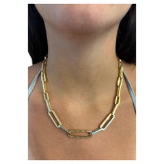 SOLDE D'EXCEPTION « GOLD », collier à clip en or jaune italien 14 carats, style filigrané