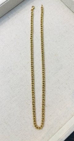 CLASSY COLLECTION, 14k Italian yellow gold Cuban style link necklace 18"