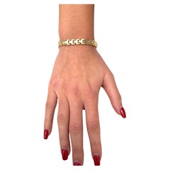 LUXURY COLLECTION, Armband aus 14-karätigem Gelbgold eines italienischen Designers, 7"