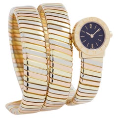 Used BVLGARI BULGARI 18 Karat Tri-Color Tubogas Wrap Watch BB191T